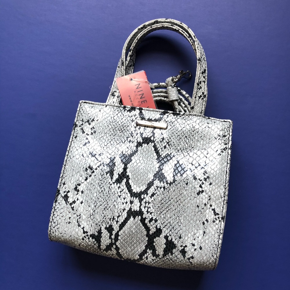 NWT Nine West snakeskin bag